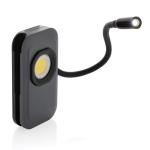 Recycled plastic LED work light with extendable function grey colour
