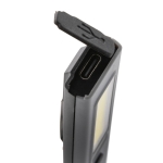 Pocket work light in recycled plastic with magnet grey colour