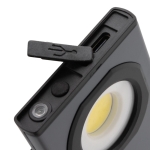 COB super-bright work light with built-in stand grey colour