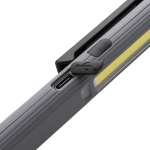 Rechargeable multifunction pen with multiple light settings grey colour
