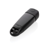 Dynamo torch with lithium battery and 120-lumen LED black colour