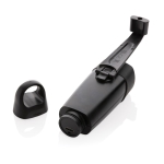 Dynamo torch with lithium battery and 120-lumen LED black colour