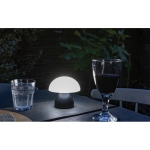 Portable table lamp with touch function and two light modes black colour