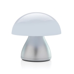 Portable table lamp with touch function and two light modes grey colour