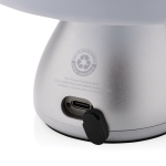 Portable table lamp with touch function and two light modes grey colour