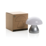 Portable table lamp with touch function and two light modes grey colour