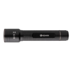Large recycled aluminium torch with 5 light modes, 500 m range black colour