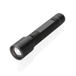 Large recycled aluminium torch with 5 light modes, 500 m range black colour