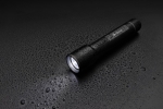 Large recycled aluminium torch with 5 light modes, 500 m range black colour