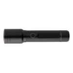 Recycled aluminium torch with 5 light modes, 800 m range black colour