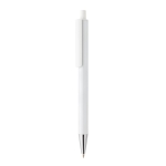 Modern pen in recycled aluminium with blue Dokumental® ink white colour