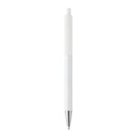 Modern pen in recycled aluminium with blue Dokumental® ink white colour
