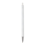 Modern pen in recycled aluminium with blue Dokumental® ink white colour