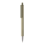 Modern pen in recycled aluminium with blue Dokumental® ink green colour