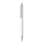 Modern pen in recycled aluminium with blue Dokumental® ink silver colour