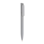 Eco mini twist pen with blue Dokumental® ink silver colour