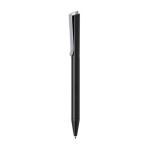 Recycled aluminium twist pen with blue Dokumental® ink black colour