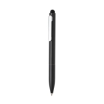 Recycled aluminium pen with stylus and blue ink black colour