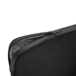 Water-repellent RPET 1200D fabric laptop sleeve, 14” black colour