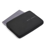 Water-repellent RPET 1200D fabric laptop sleeve, 14” black colour