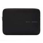 Water-repellent RPET 1200D fabric laptop sleeve, 16” black colour