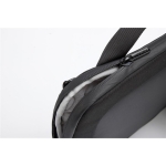 Water-repellent RPET, branded laptop case, 14” black colour
