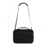 Water-repellent RPET, branded laptop case, 14” black colour