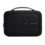 Water-repellent RPET laptop briefcase, 16” black colour