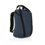 Youth-style RPET laptop backpack with compartments, 14” navy-blue colour