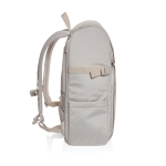Multipurpose weekend backpack with 15.6” laptop compartment beige colour