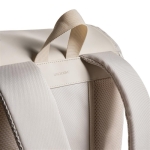 Multipurpose weekend backpack with 15.6” laptop compartment beige colour