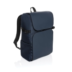 Multipurpose weekend backpack with 15.6” laptop compartment navy-blue colour