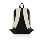 RPET travel backpack available in various colours, fits 15.6” laptop off white colour