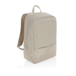 RPET laptop backpack with interior organisers, 15.6” beige colour
