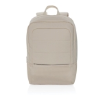 RPET laptop backpack with interior organisers, 15.6” beige colour