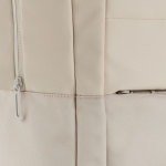 RPET laptop backpack with interior organisers, 15.6” beige colour