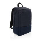 RPET laptop backpack with interior organisers, 15.6” navy-blue colour