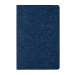 Recycled, branded felt notebook, A5, ruled pages blue colour