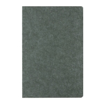 Recycled, branded felt notebook, A5, ruled pages green colour