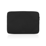 RPET laptop sleeve with seams and front pocket, 15.6” black colour third view