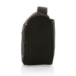 RPET travel toiletry bag with mesh pockets and compartment black colour