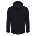 Branded men’s softshell jacket, casual fit, 300 g/m² black colour second view