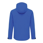 Branded men’s softshell jacket, casual fit, 300 g/m² royal blue colour