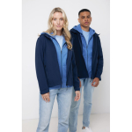 Branded men’s softshell jacket, casual fit, 300 g/m² navy-blue colour