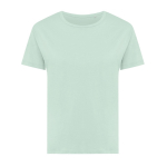 Women's slim-fit T-shirt in recycled cotton, 160 g/m² light-green colour