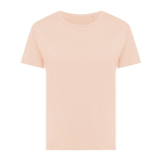 Women's slim-fit T-shirt in recycled cotton, 160 g/m² salmon colour