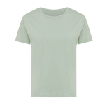 Women's slim-fit T-shirt in recycled cotton, 160 g/m² olive green colour