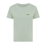 Women's slim-fit T-shirt in recycled cotton, 160 g/m² olive green colour
