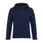 Women's casual-fit softshell jacket, 300 g/m² navy-blue colour