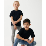 Kids’ T-shirt in recycled cotton, casual fit, 160 g/m² black colour